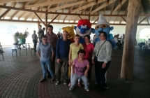 Uczestnicy ŚDS w Miłaczewie na pikniku  WTZ  Turek w Zajeździe Staropolskim